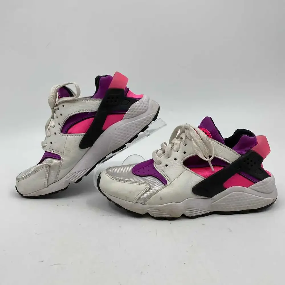 Nike White Pink Huarache Sneakers | Women’s Size 8